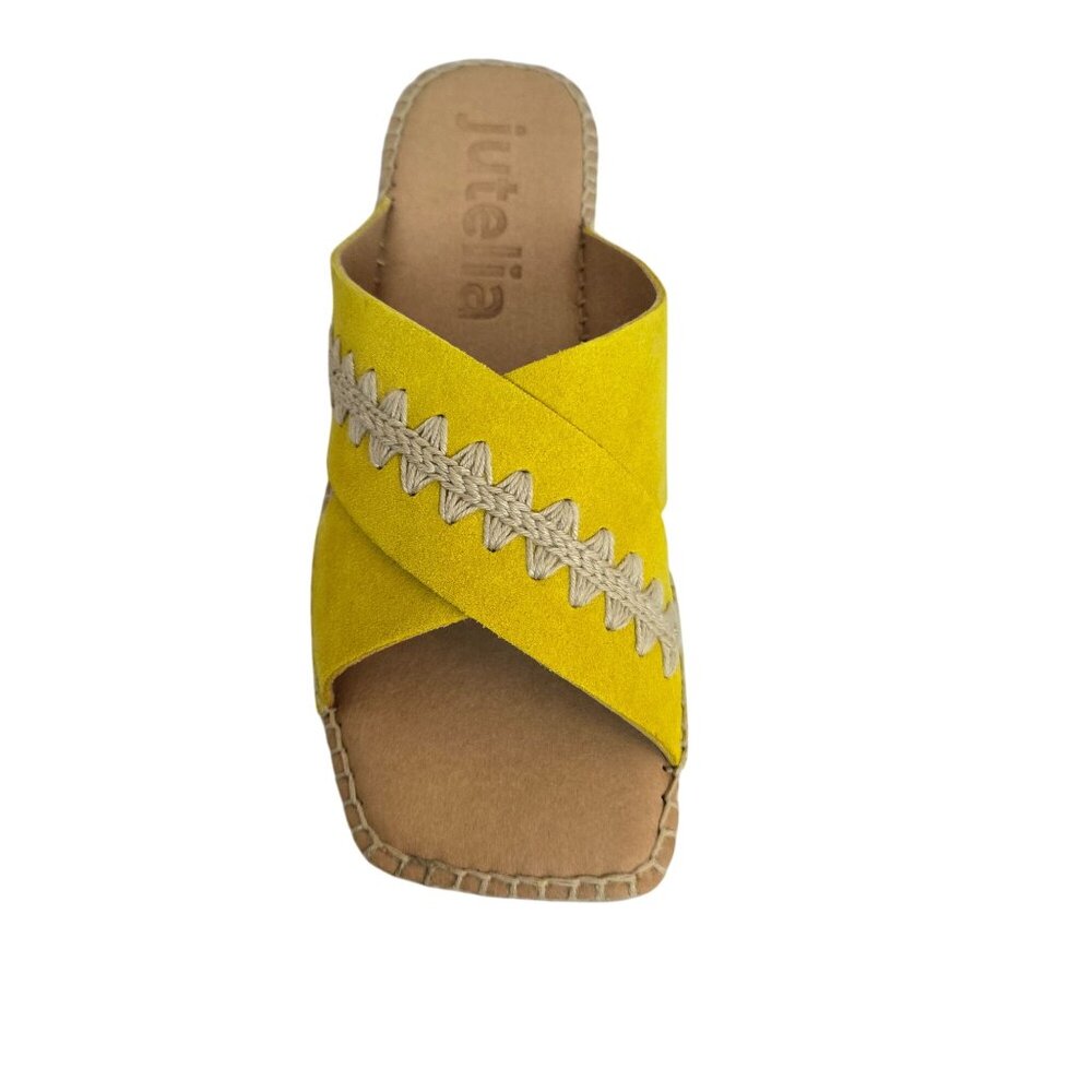 JUTELIA Made In Spain Suede Espadrille Flat Sandals - Picture 6 of 13